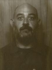 Sammy Harkham black and white headshot.